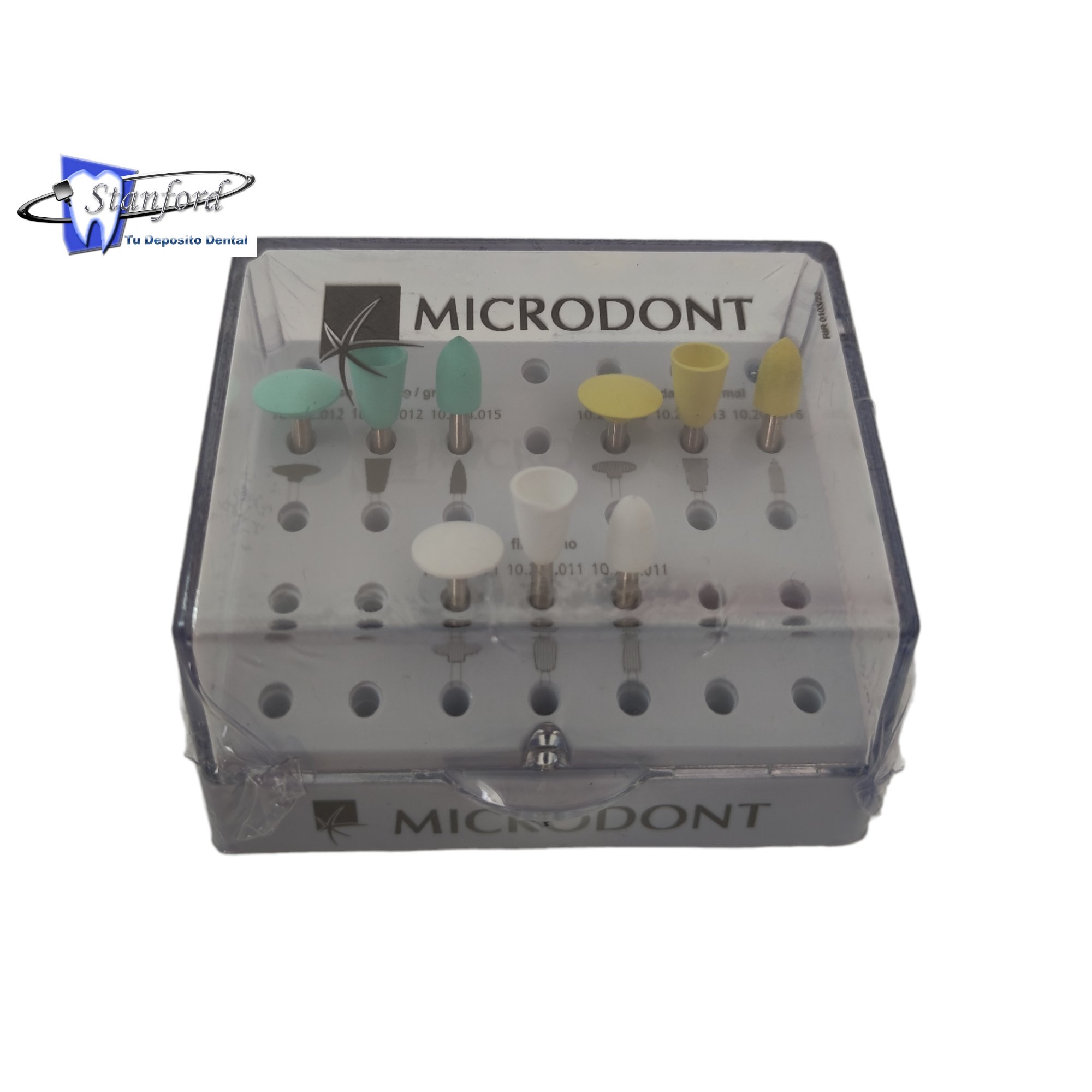 Kit con 9 pulidores de resina Microdont - Depósito Dental REISIX