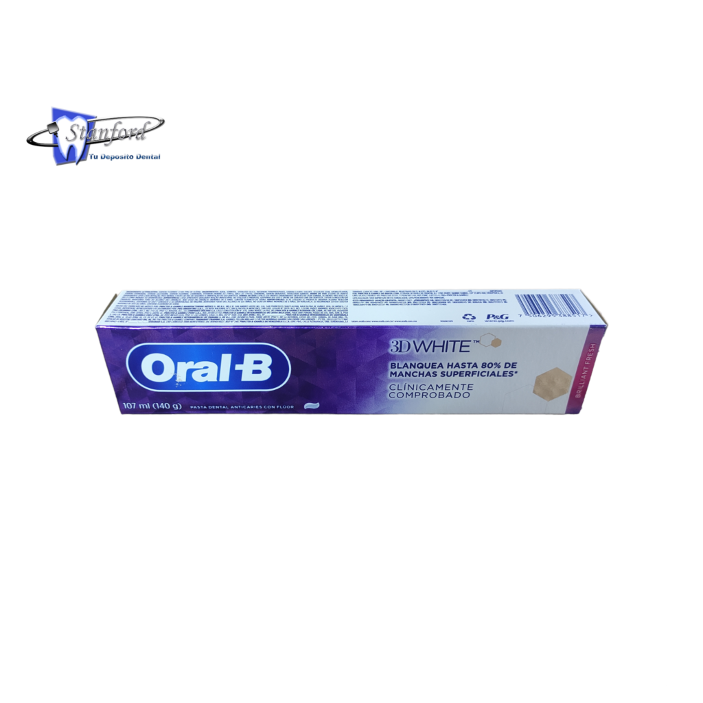 Pasta Dental 3D White Oral-B - Stanfordtudepositodental.com.mx