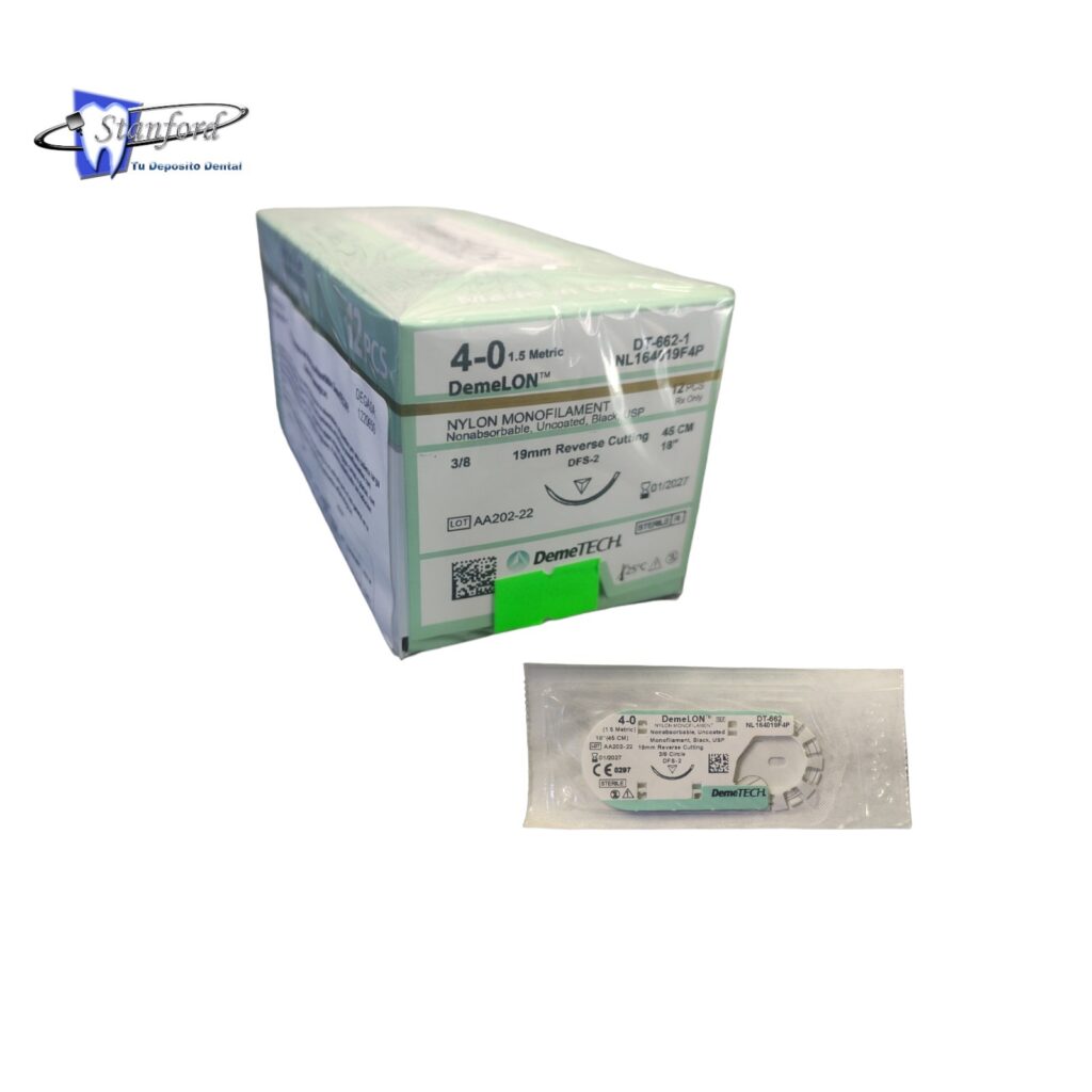 Sutura 4 0 Nylon Monofilamento No Absorbible Stanfordtudepositodental