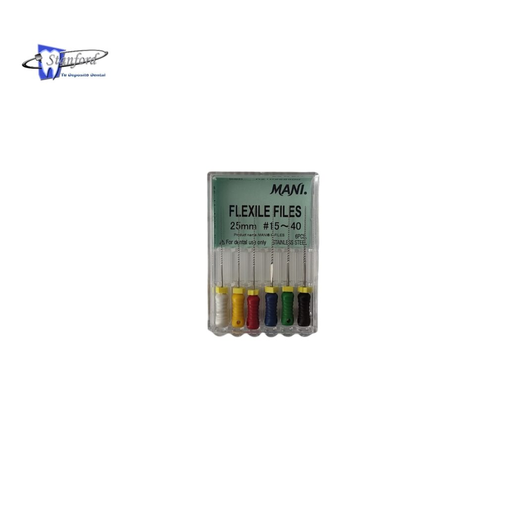 10 Lime Endodontiche Niti 25mm #15-40 Per Canali Radicolari - AZDENT Uso Manuale
