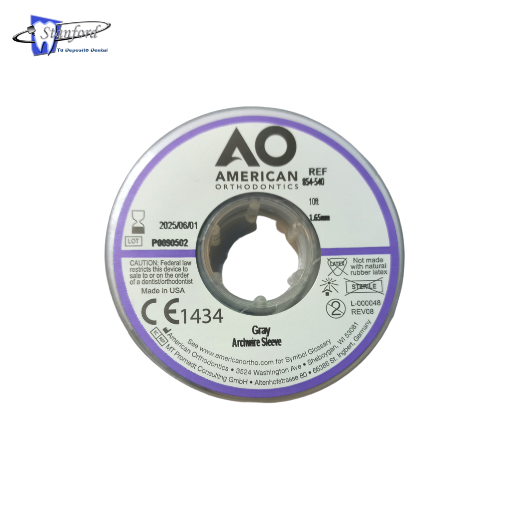 Rollo de alambre gris American Orthodontics stanfordtudepositodental