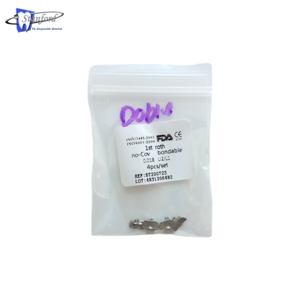 Set-tubos-4-pzs-ROTH-Dentalex-1st-doble-no-Cov-bondable-.018