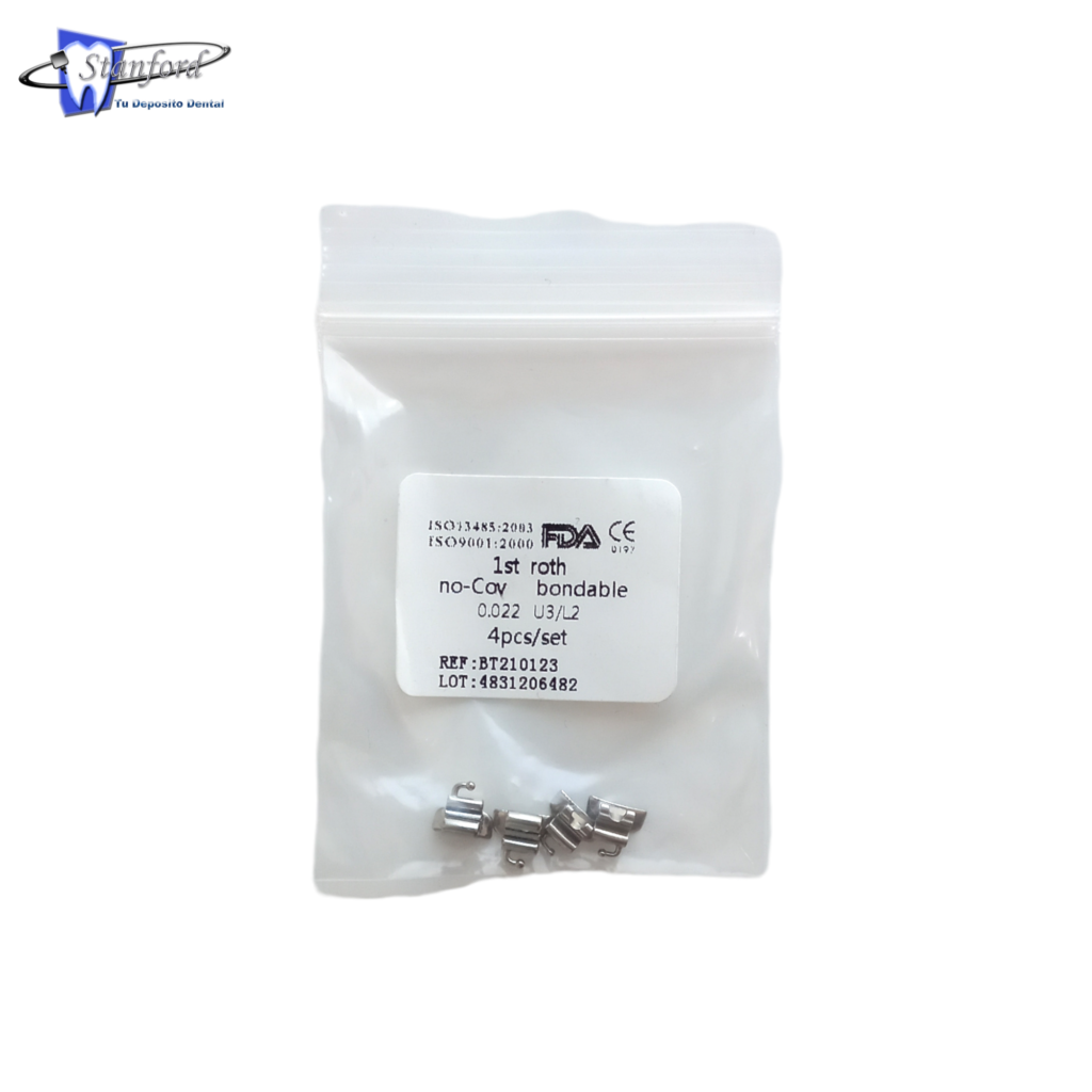 Boonsable Set Tubos 4 Pzs Roth Dentalex 1St No-Cov Bondable .022 ...