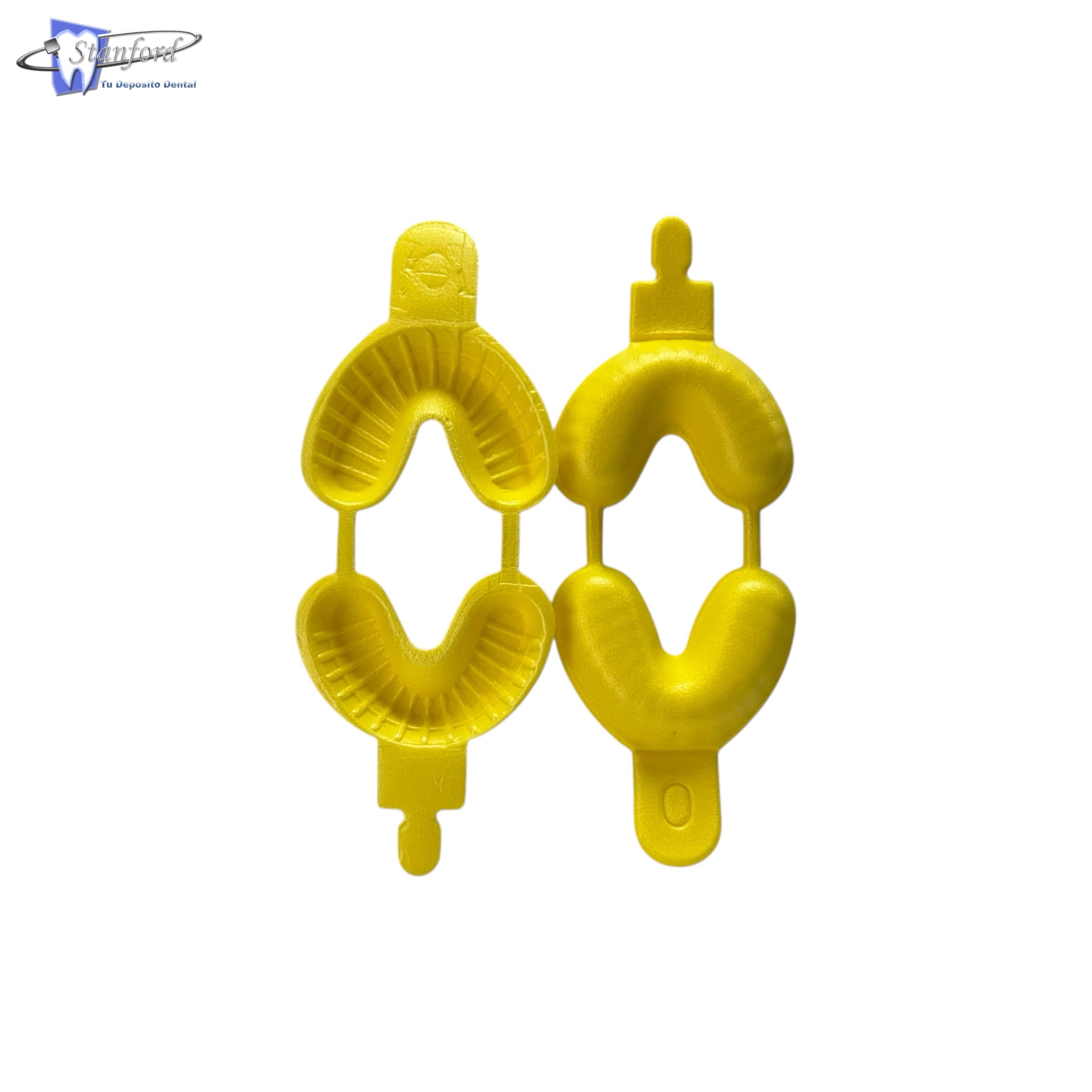 Cucharillas Duales Para Fluoruro Pequeñas Color Amarillo C/50 Piezas