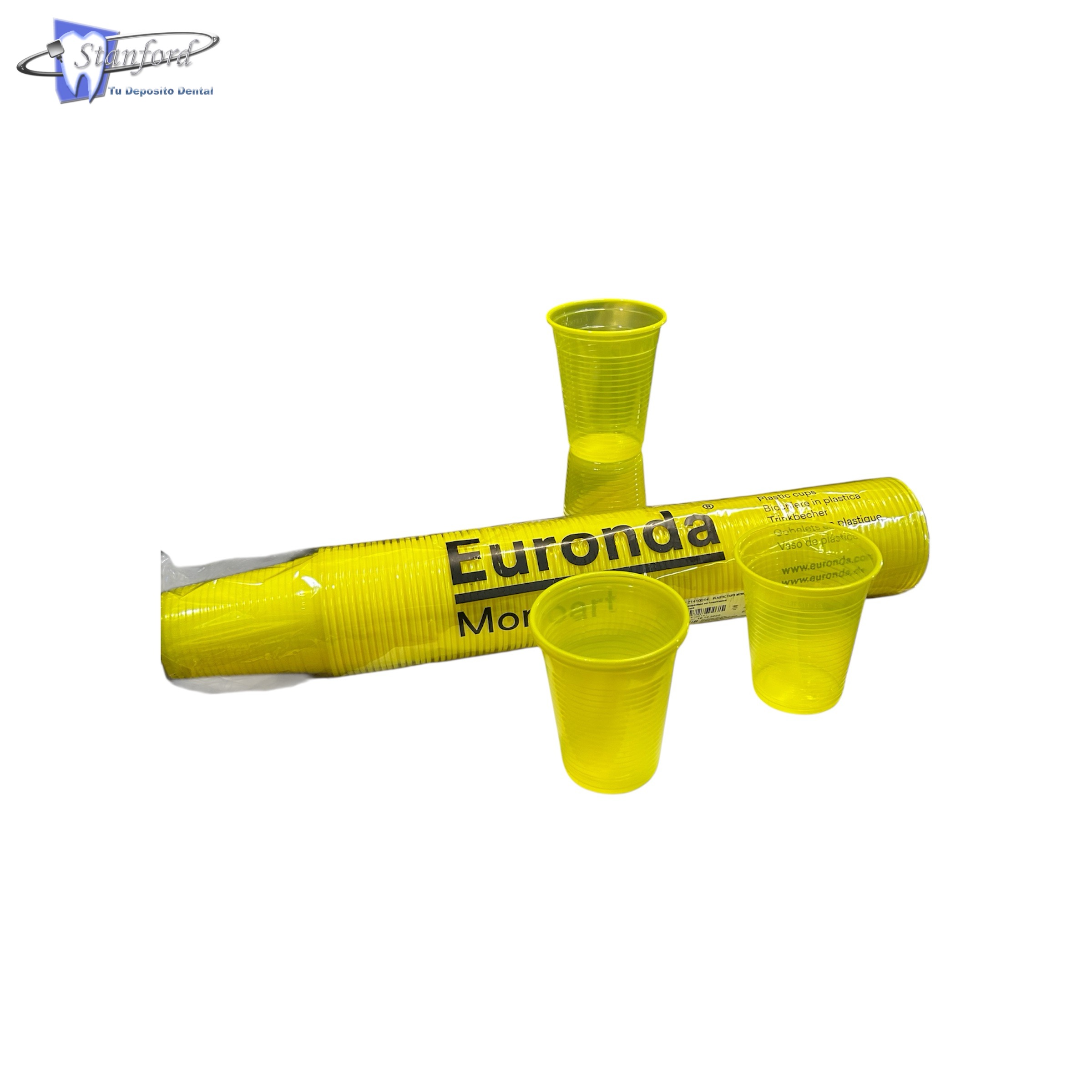 Vasos De Plastico Amarillo Caja C/30 Paq C/100 Pz C/U Euronda