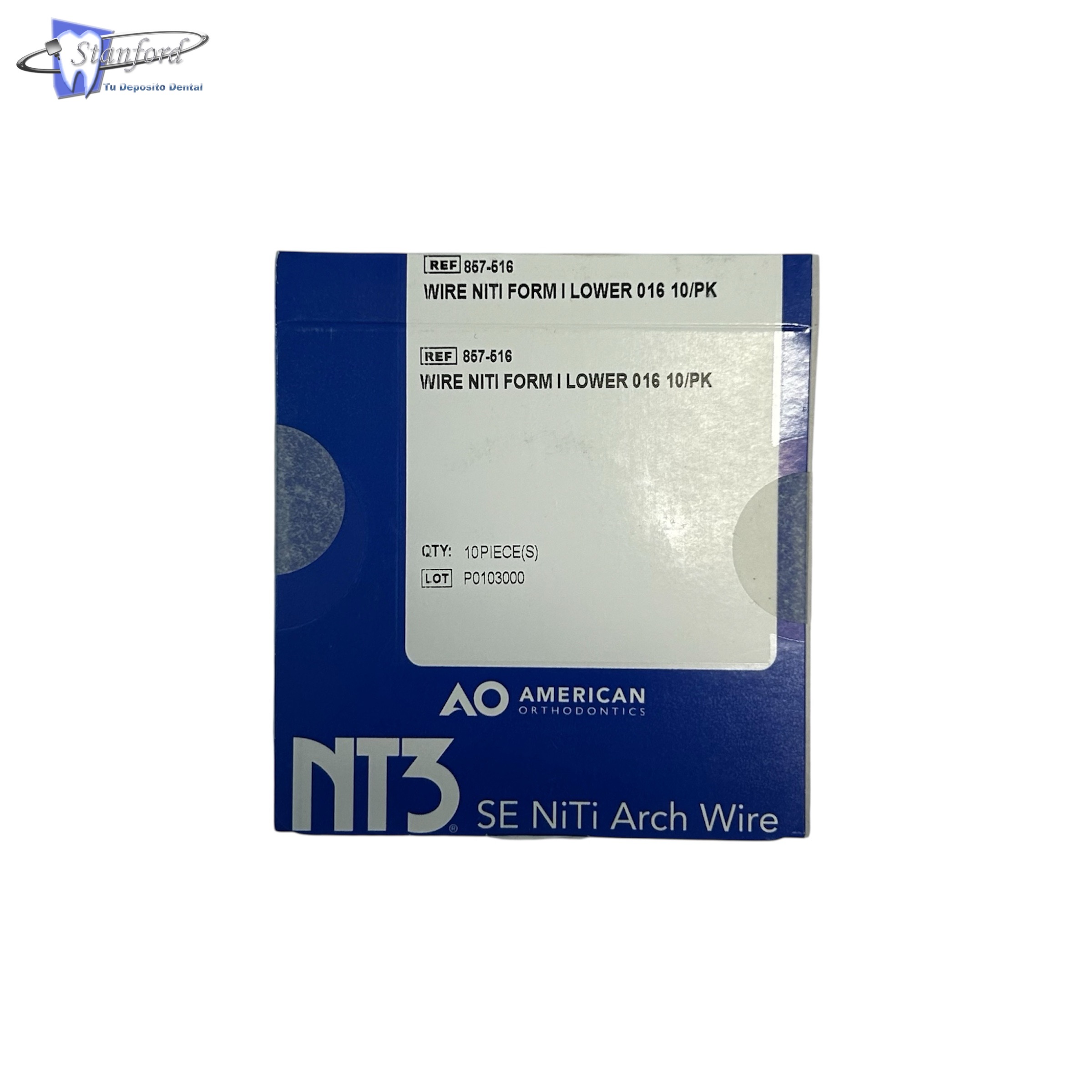 Arco Niti .016 Inferior Pk Con 10