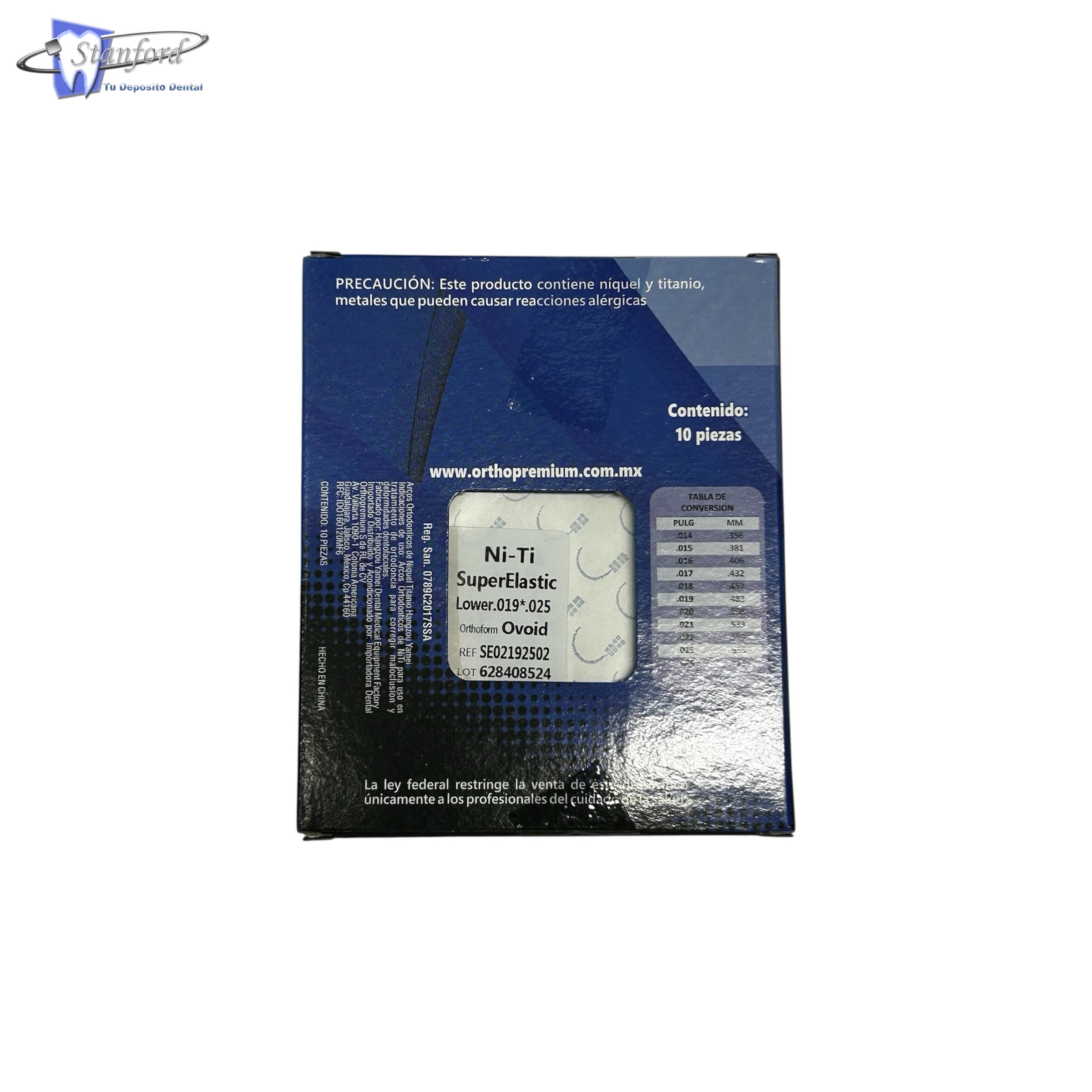 Arco Niti Ovoid .019X.025 Inf Op Orthopremium