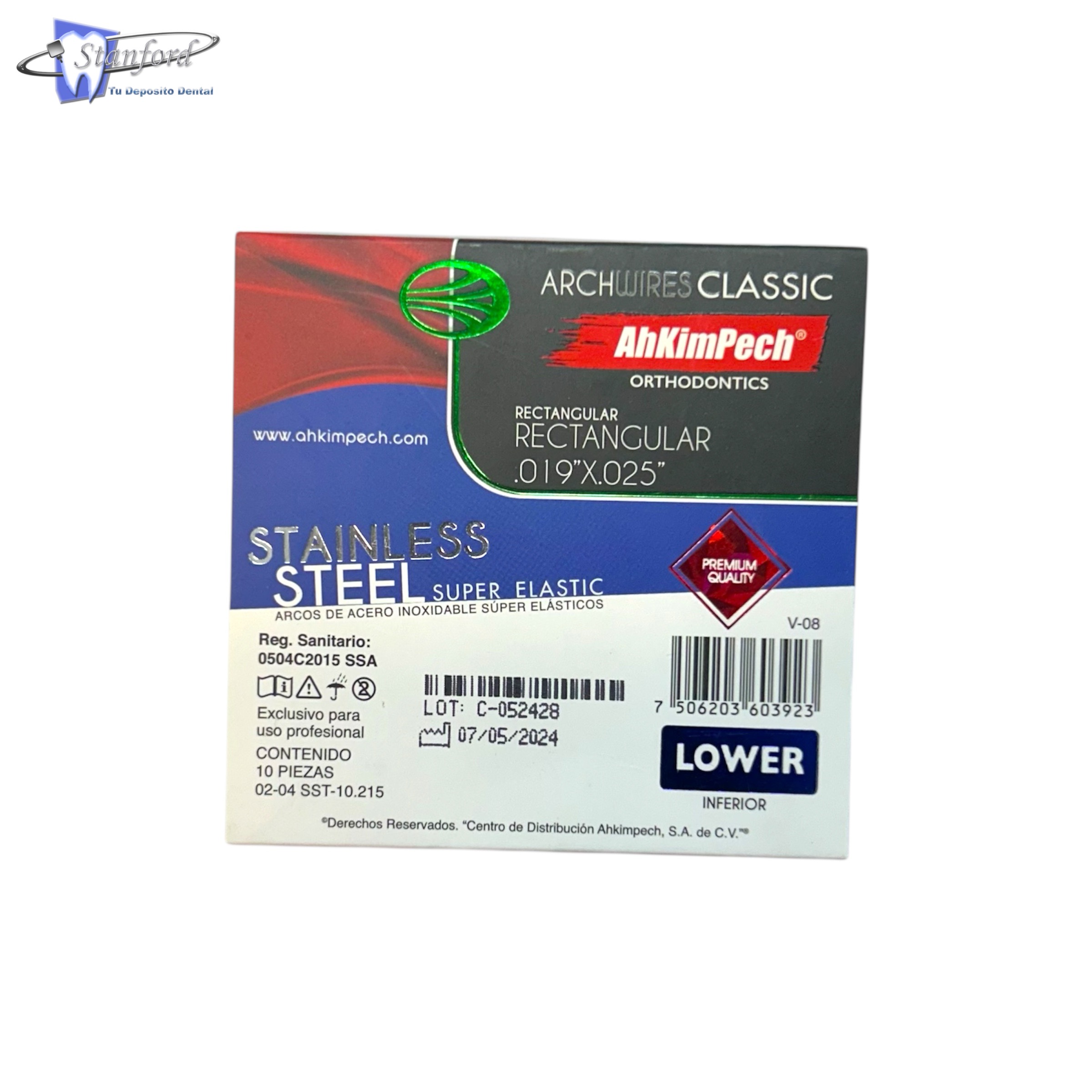 Arco Stainless Steel .019 X .025 L Paq. C/10 Pzas. Stylus