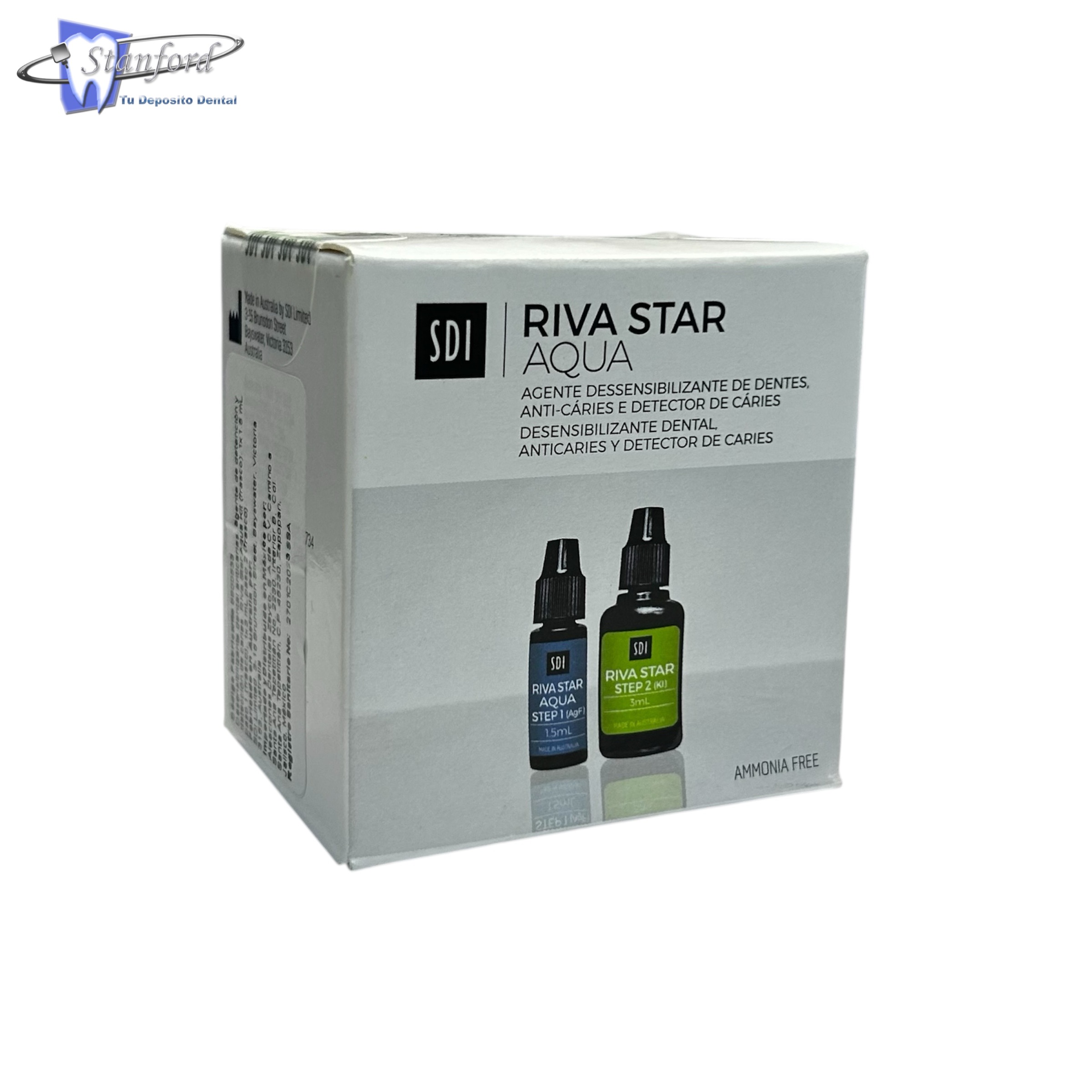 Riva Star Aqua - Cariostatico Y Desensibilizante Dental Base Agua Etapa 1 Y 2 Frasco