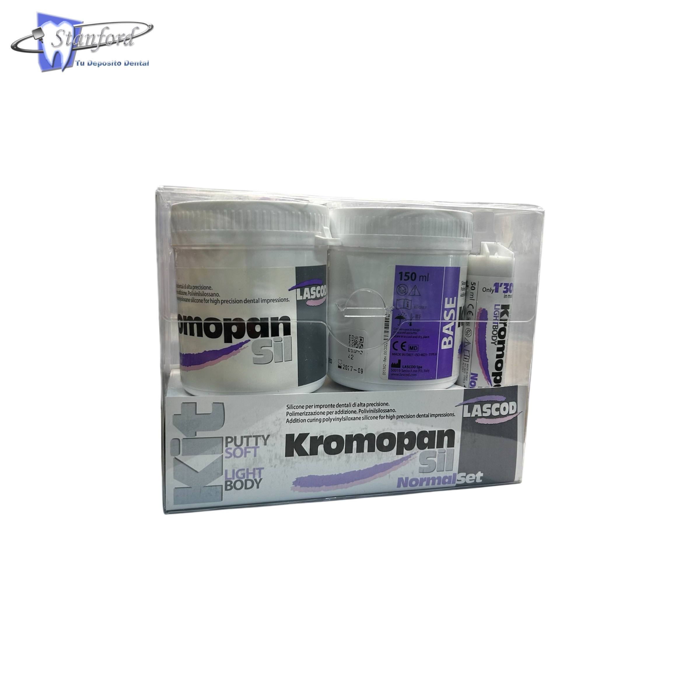 Kromopan Sil Kit Light - Mat. De Imp. Masilla 2X150ml + 1 Ligero + 6 Ptas Mezcladoras Y 6 Ptas Int