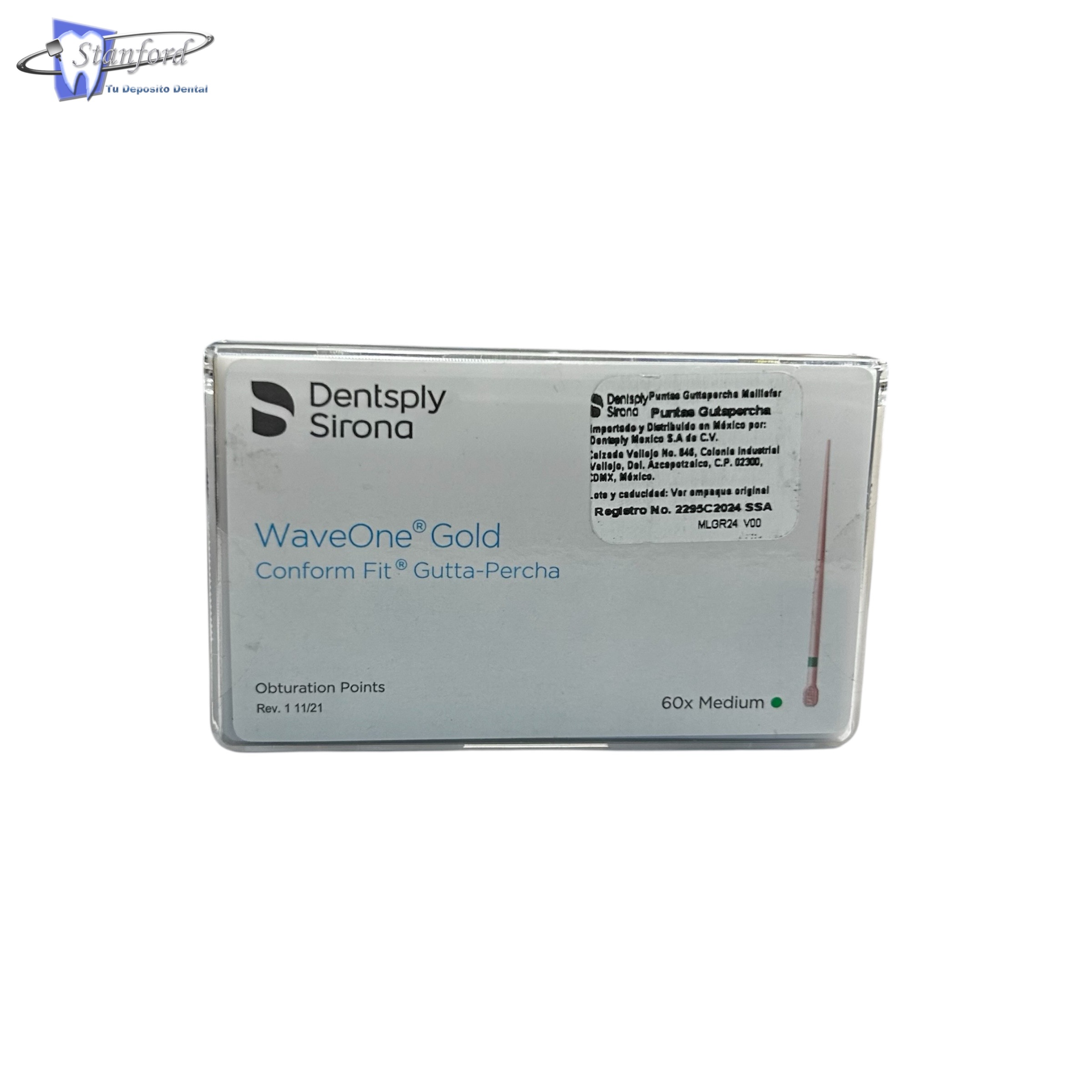 Waveone Gold Conform Fitt Gutapercha Mediana. Caja C/60 Pzas