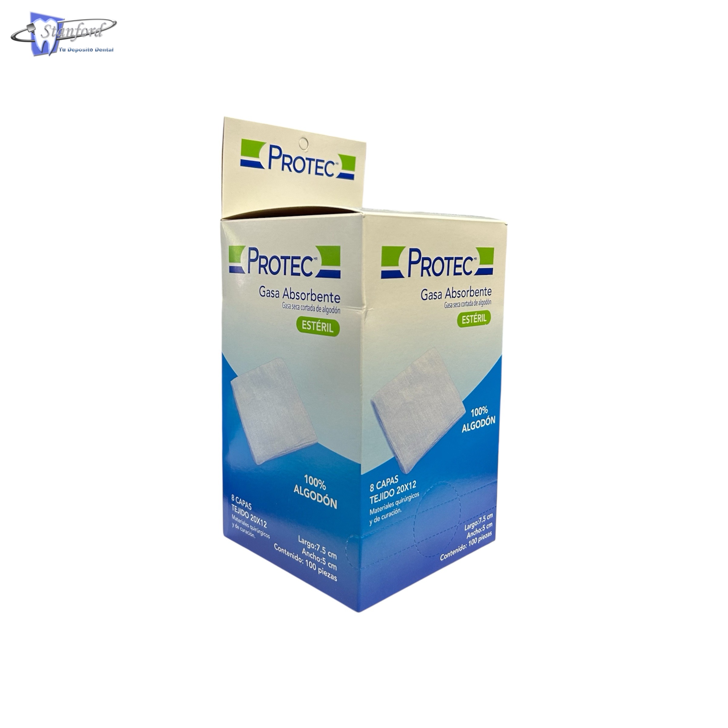 Gasa En Sobre Esteril (Protec) 10 X 10 Cms - C/100